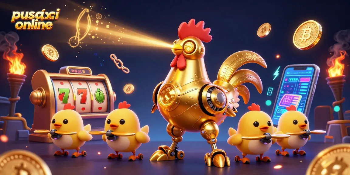 Jelajahi pusat judi online dengan slot gacor dan jackpot menarik dalam ilustrasi 3D yang futuristik.