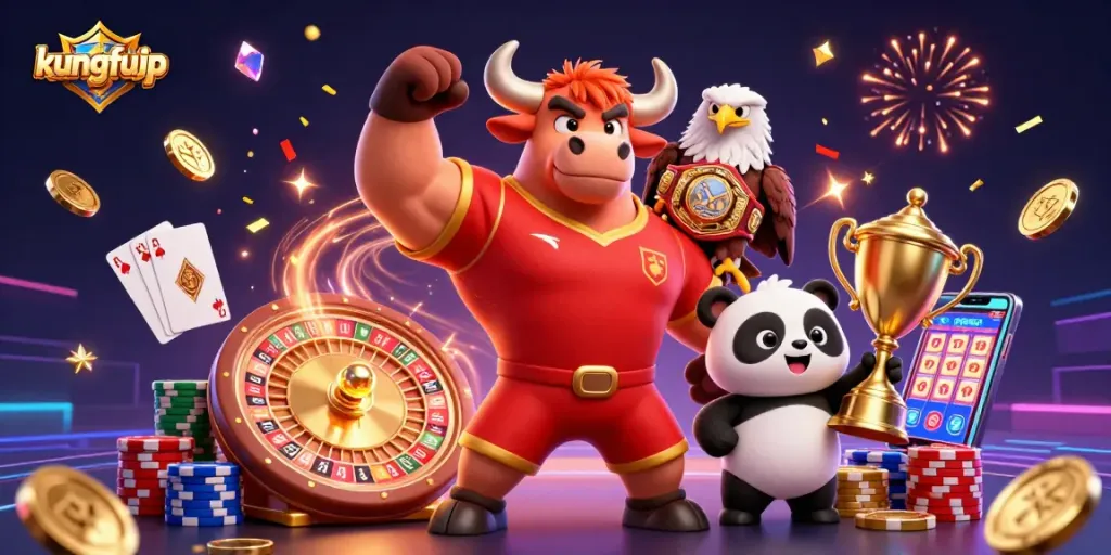 Menangkan jackpot di kasino dengan kungfujp yang menghadirkan keberuntungan dan gemerlap berapi-api.