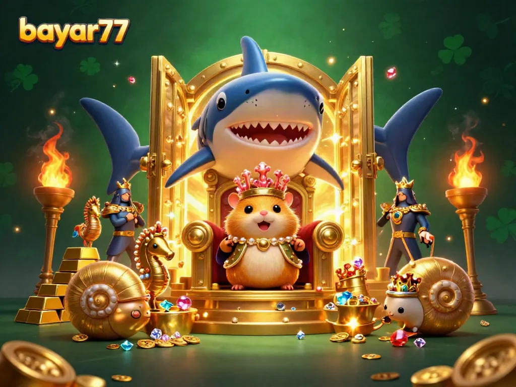 Experience seamless gaming with bayar77 as the golden hamster king presides over riches.