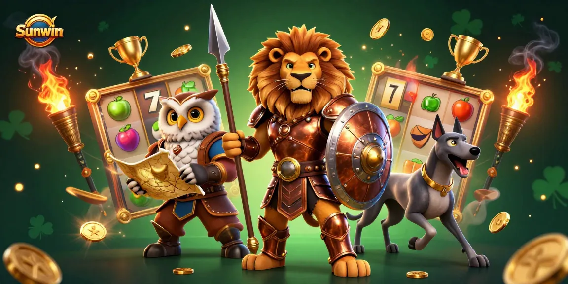 Sunwin brings excitement to players with a gaming scene rich in vibrant slot reels and engaging characters.