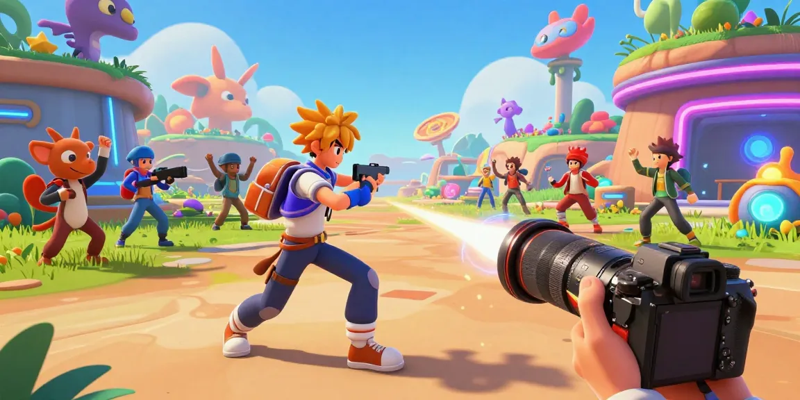 3D hentai game avatars in dynamic virtual action scene, showcasing interactive elements and vibrant atmosphere.