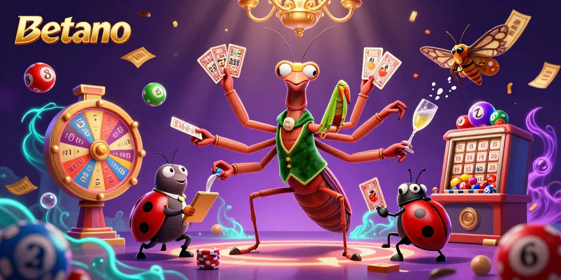 Betano's animated characters engage in vibrant casino activities, creating a thrilling gaming atmosphere.