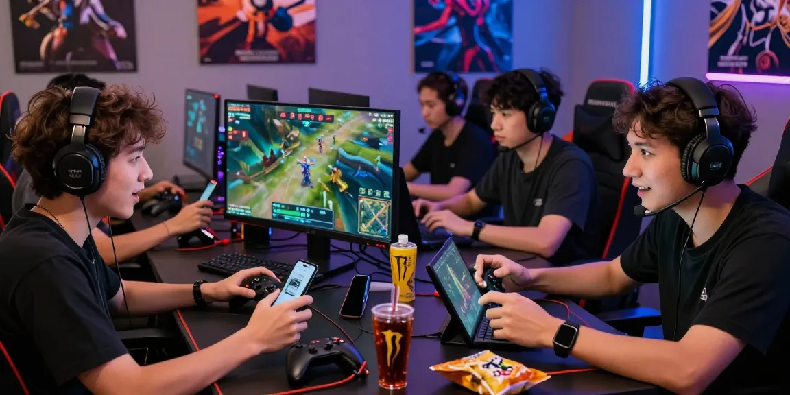 Pengalaman bermain game online di https://i-labo7.com/blog/477/ dengan berbagai perangkat, menunjukkan pemain yang terlibat dan penuh semangat.