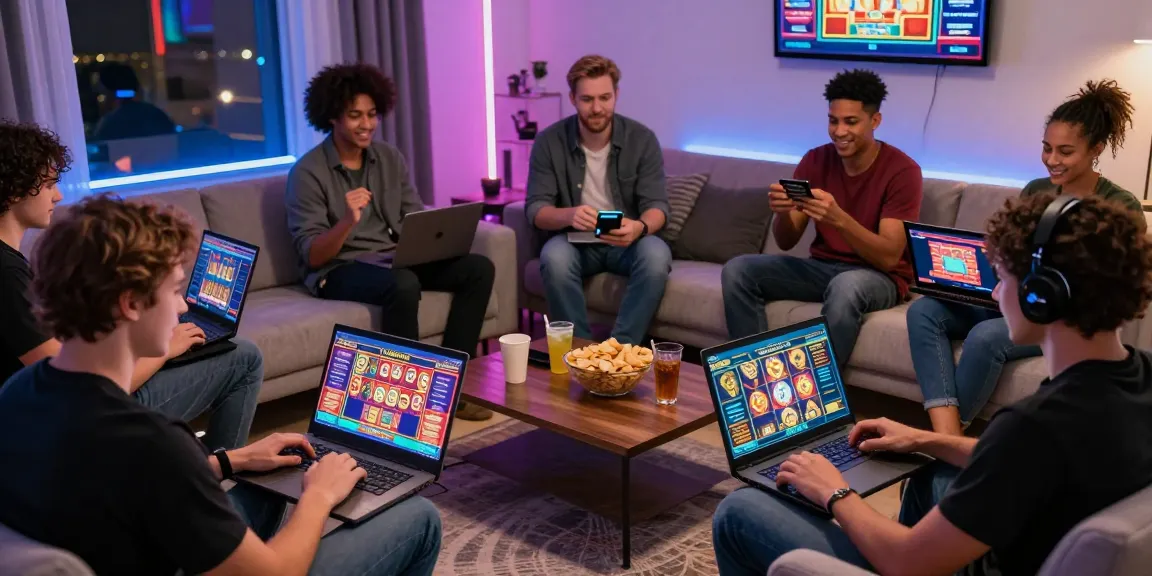 Players enjoying their time at credit card casinos in a lively online gambling environment.