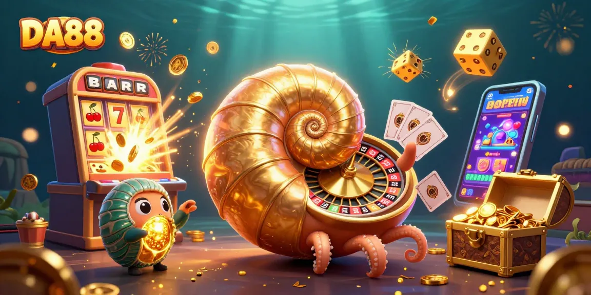 Experience DA88's vibrant casino adventure with a dynamic nautilus, thrilling games, and exploding jackpots.