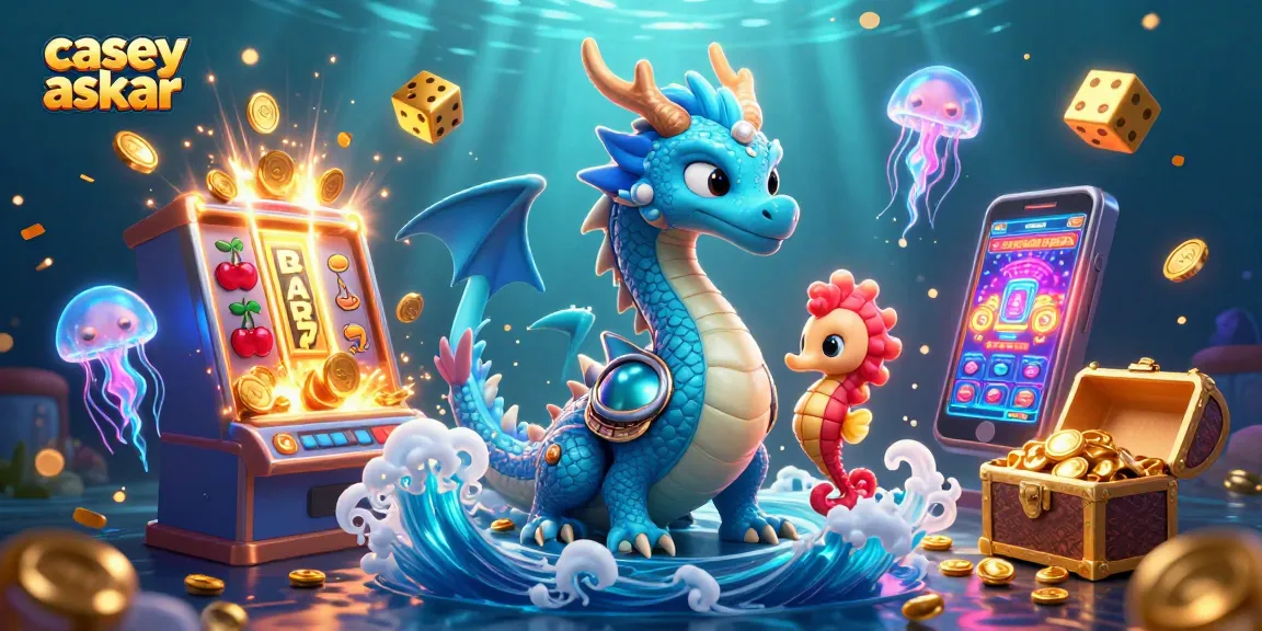 Spin the reels with Casey Askar, exploring vibrant underwater casino adventures.