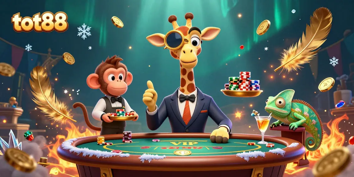 Experience thrilling poker action with tot88’s vibrant characters and rich casino ambiance.